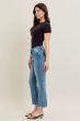 Judy Blue MR Vintage Wash Destroy Hem Kick Flare