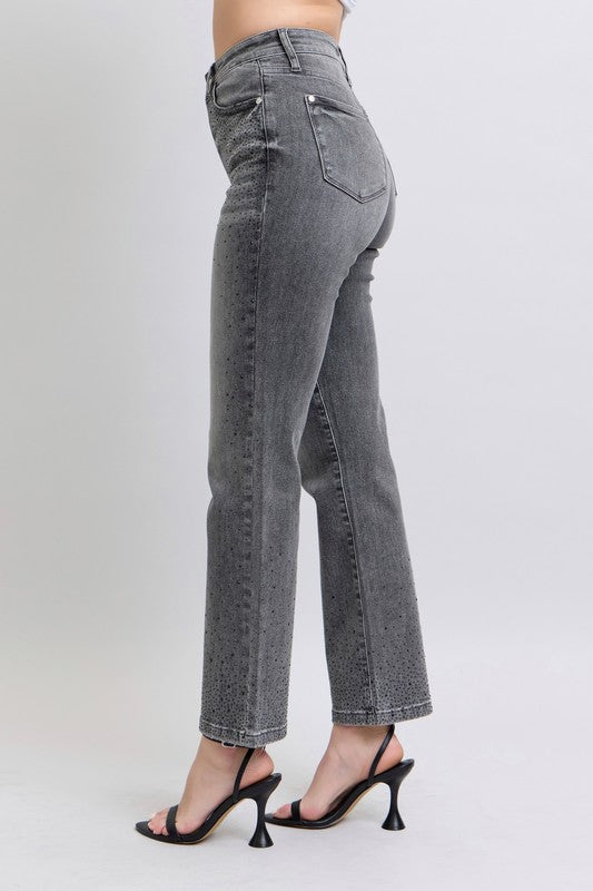 JB Rhinestone Straight Jean