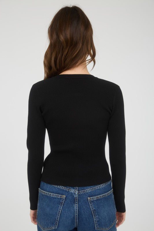 In A Snap Knit Top