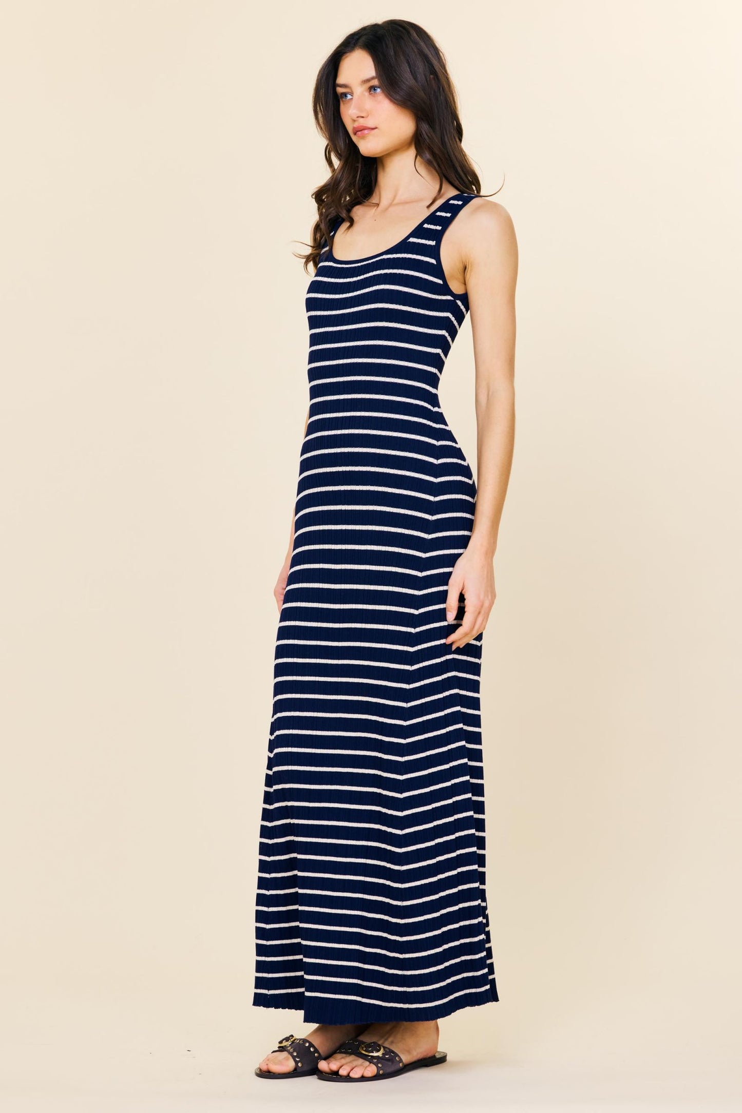 Navy Zebra Dress