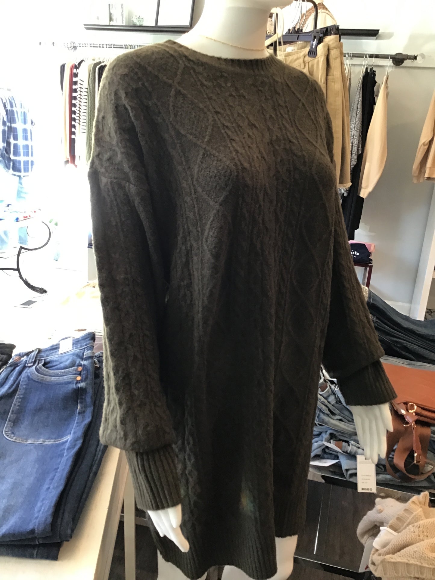 Carissa Cable Sweater Dress
