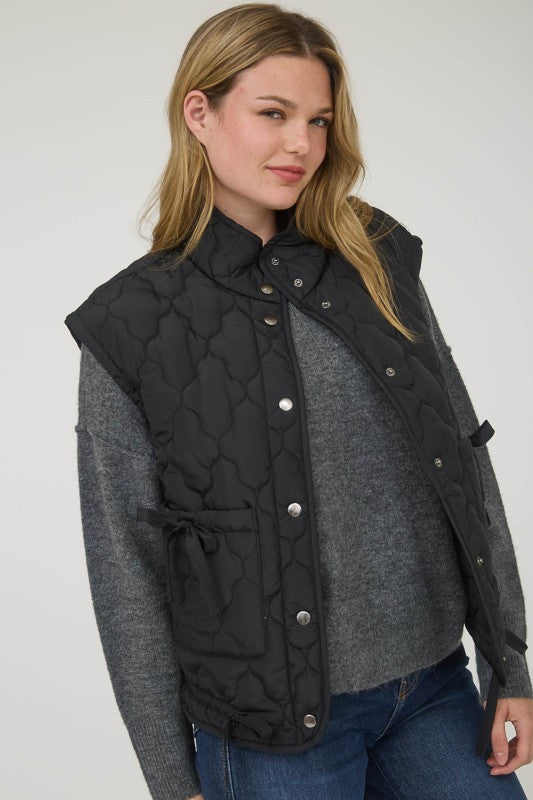 In A Snap Quilted Vest