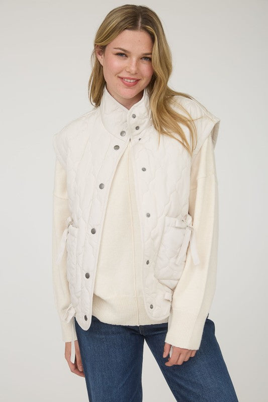 In A Snap Quilted Vest