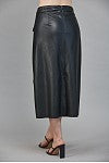 Gia HW Faux Leather Skirt
