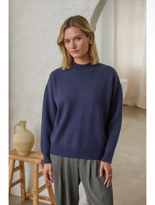 Melina Mock Neck Sweater