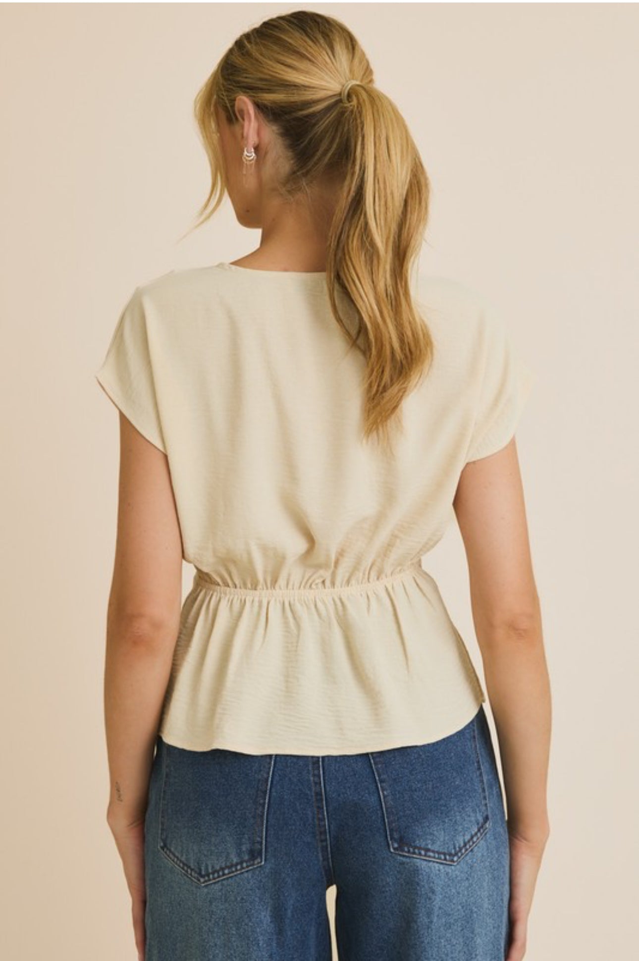 Darla Shirring Detail Top