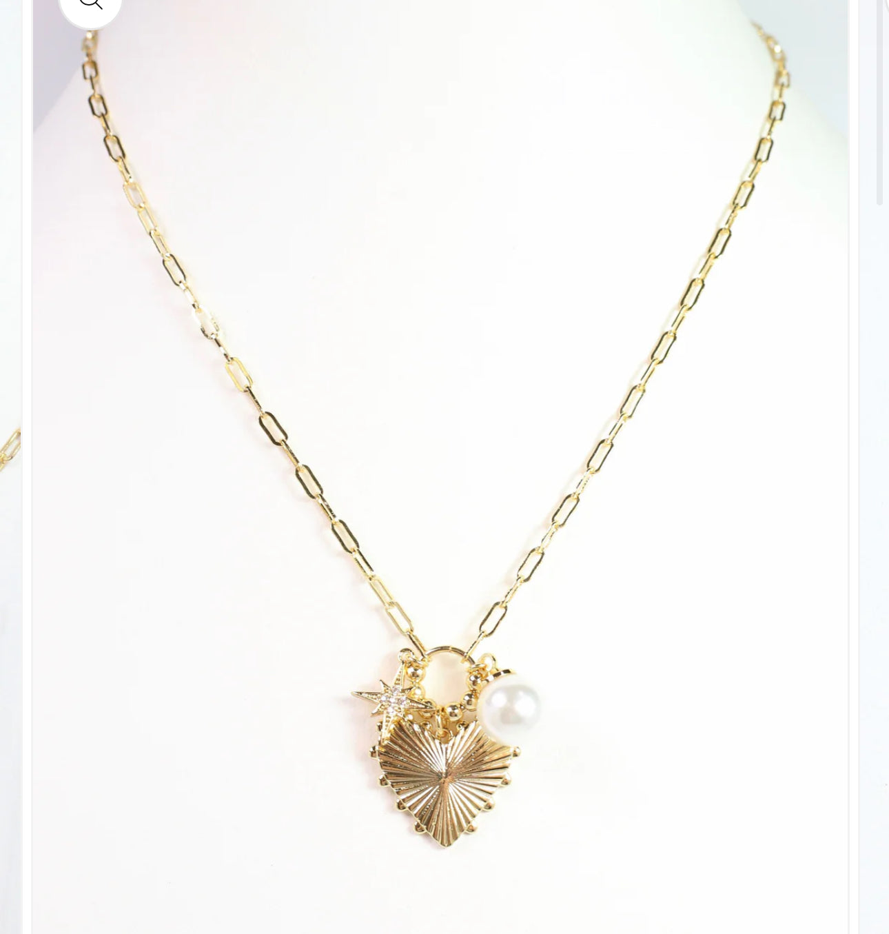 Sangrail Heart Charm Necklace