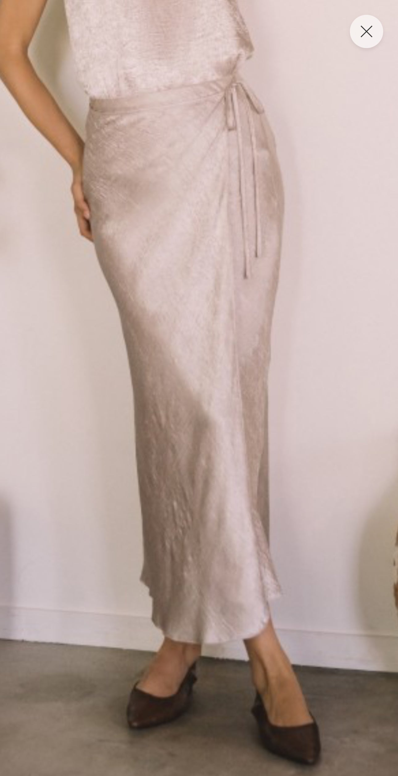 Cheers Satin Midi Skirt