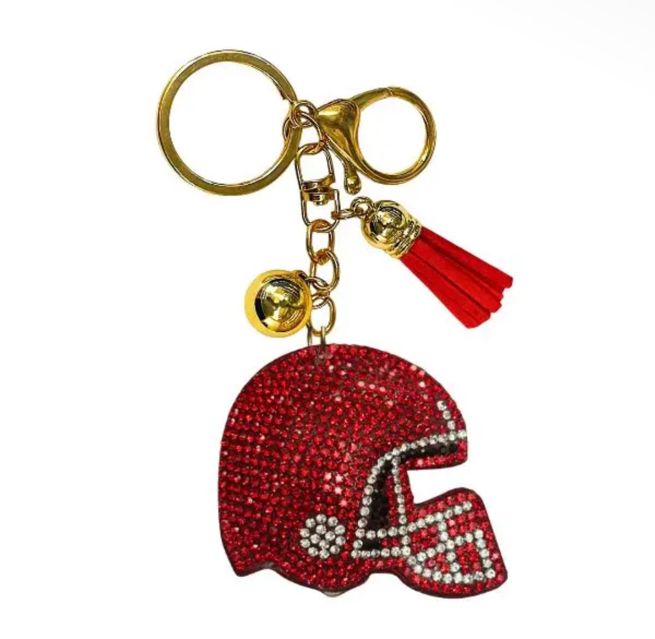 Sequin Football Keychains