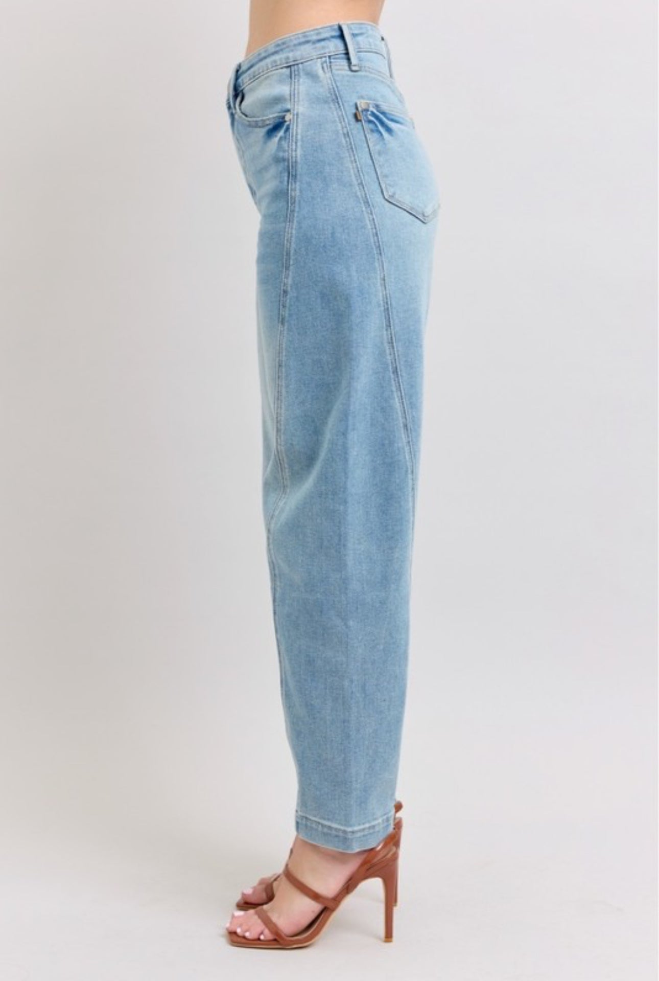 JB Side Panel Barrel Jean