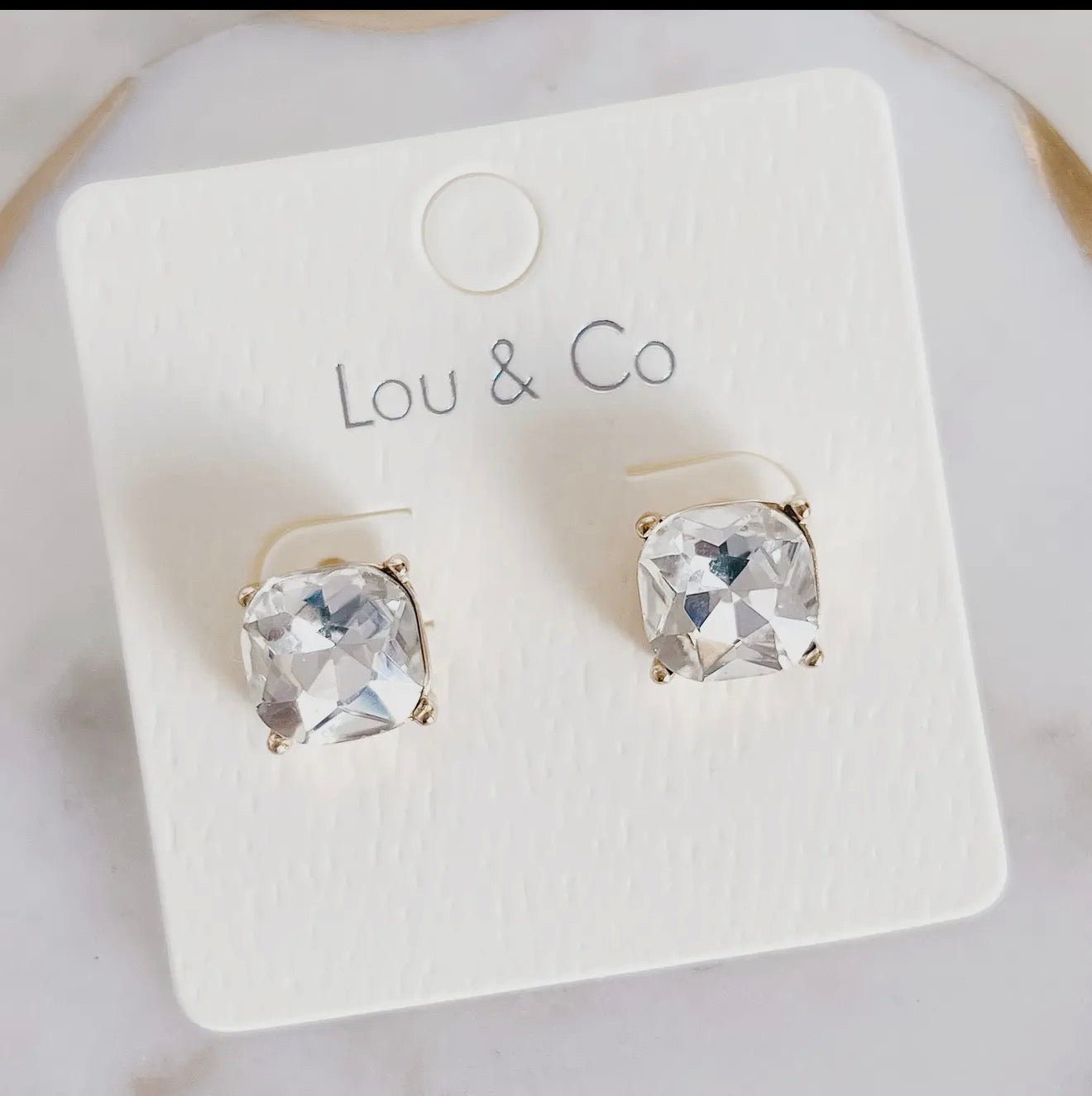 Crystal Stud Earring
