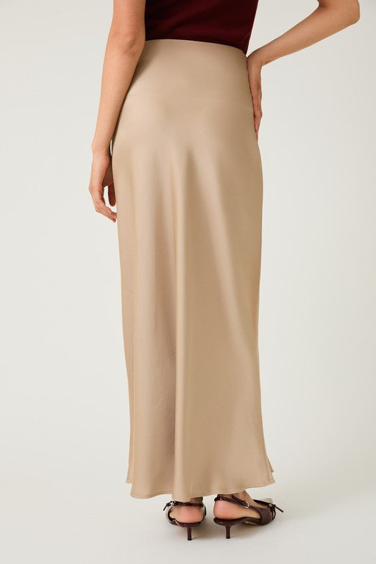 Betina Bias Satin Skirt