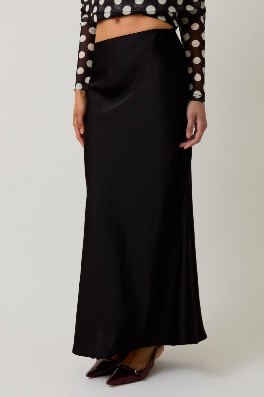 Betina Bias Satin Skirt