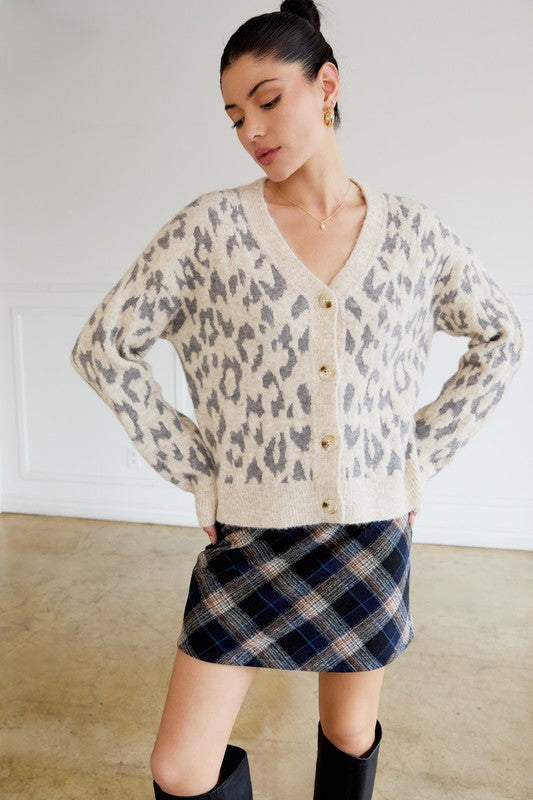 Lena Leopard Cardigan