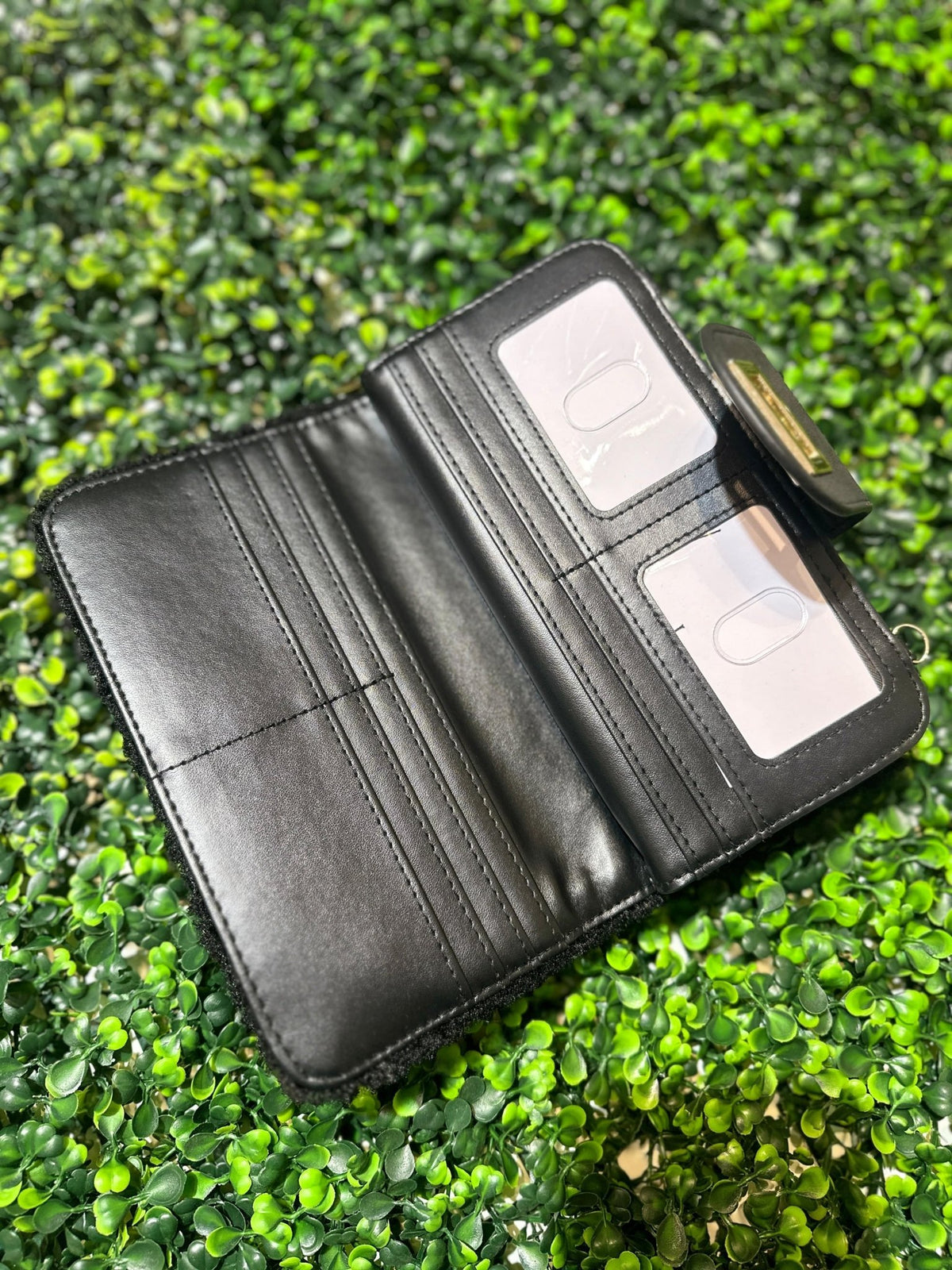 Sherpa Turn Lock Crossbody Wallet