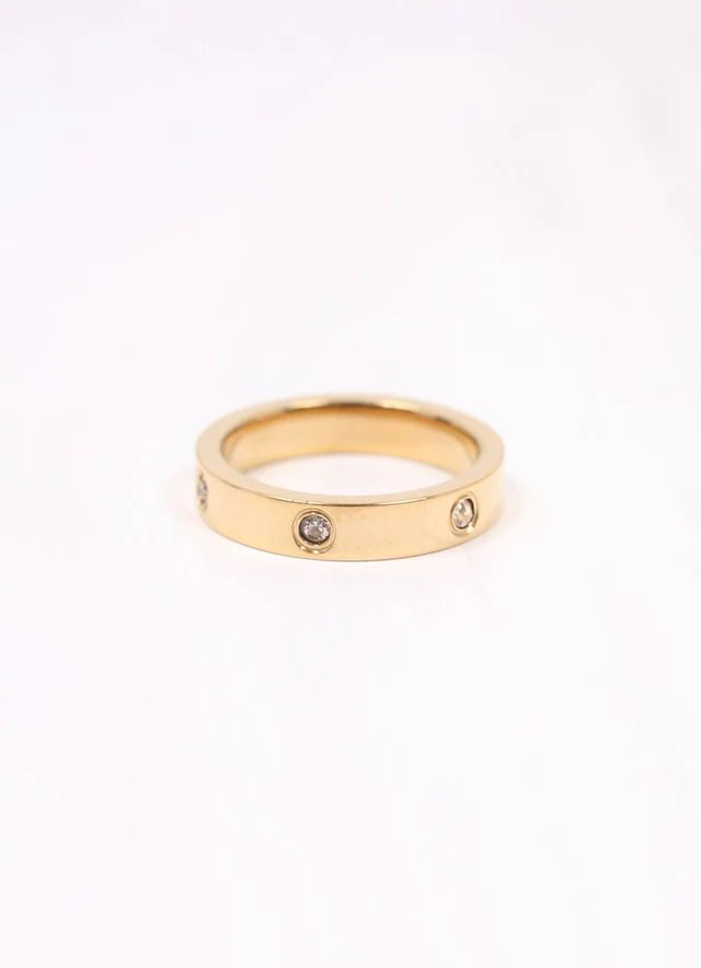 Hathaway CZ Ring GOLD