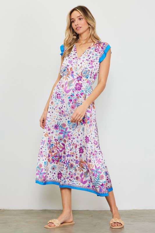 A Touch of Fleur Midi Dress