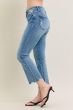 Judy Blue MR Vintage Wash Destroy Hem Kick Flare
