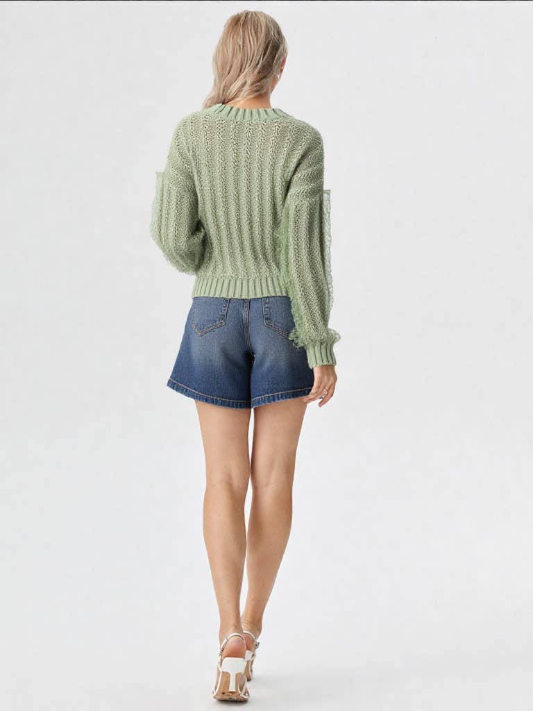Lena Lace Trim Top