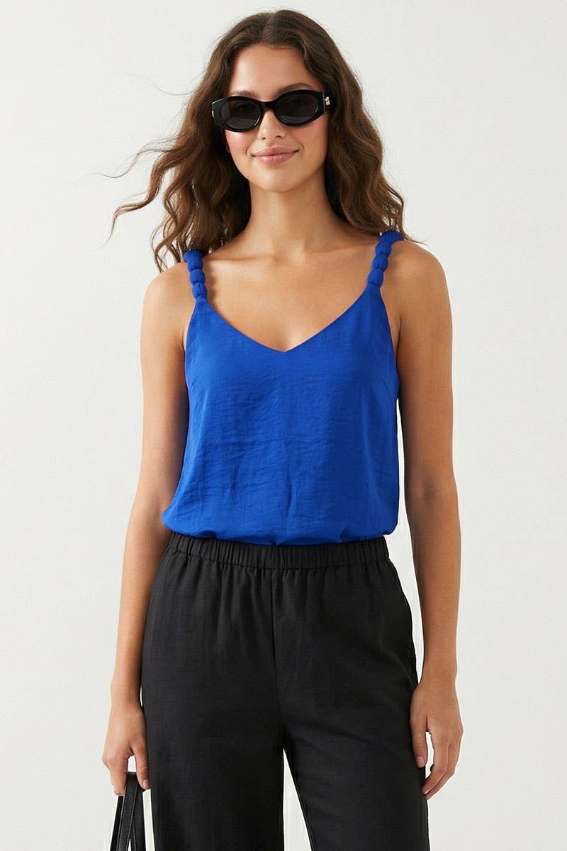 Talia Tank With Strap Accent