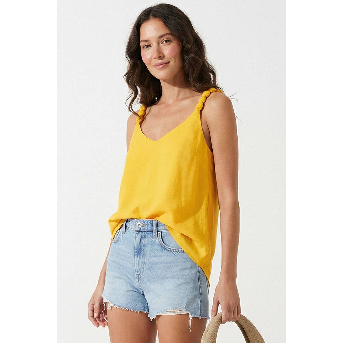 Talia Tank With Strap Accent