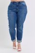 Curvy JB Vintage Wash Boyfriend with Cuff