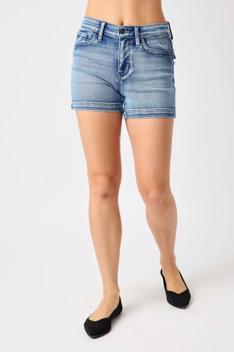 Faux Flap Pkt Shorts by Judy Blue