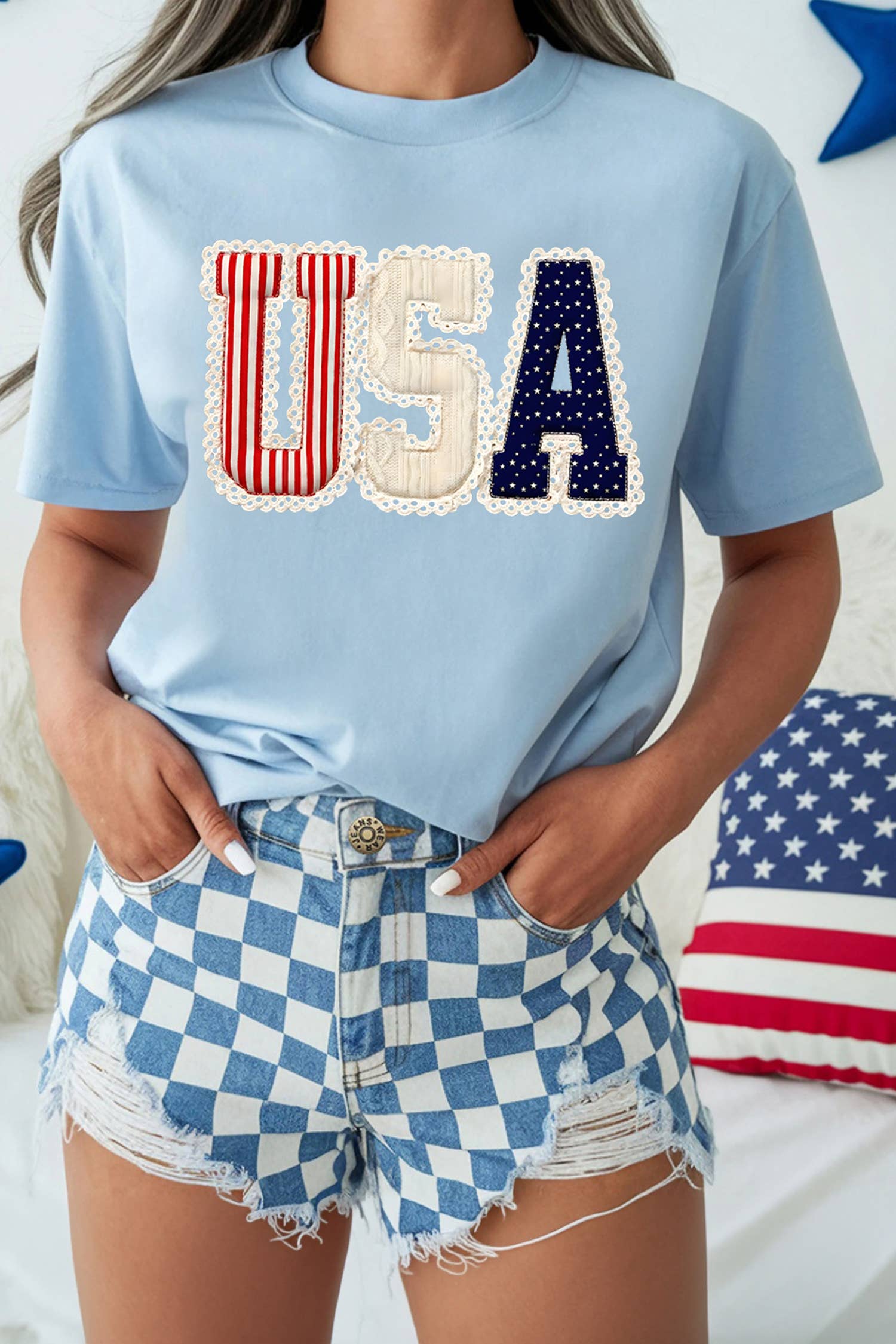 4th July USA Patriotic T Shirt