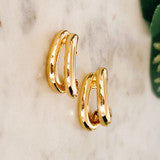 Double Layered Hoop Earrings