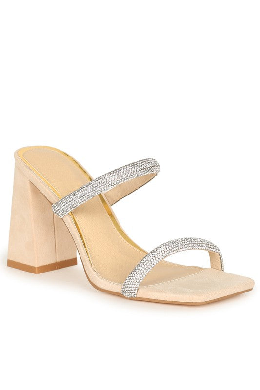 Kinna Dazzle Shoe in Black / Nude