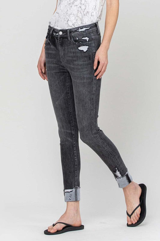 Casey Crop Skinny With Cuff