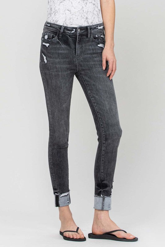 Casey Crop Skinny With Cuff