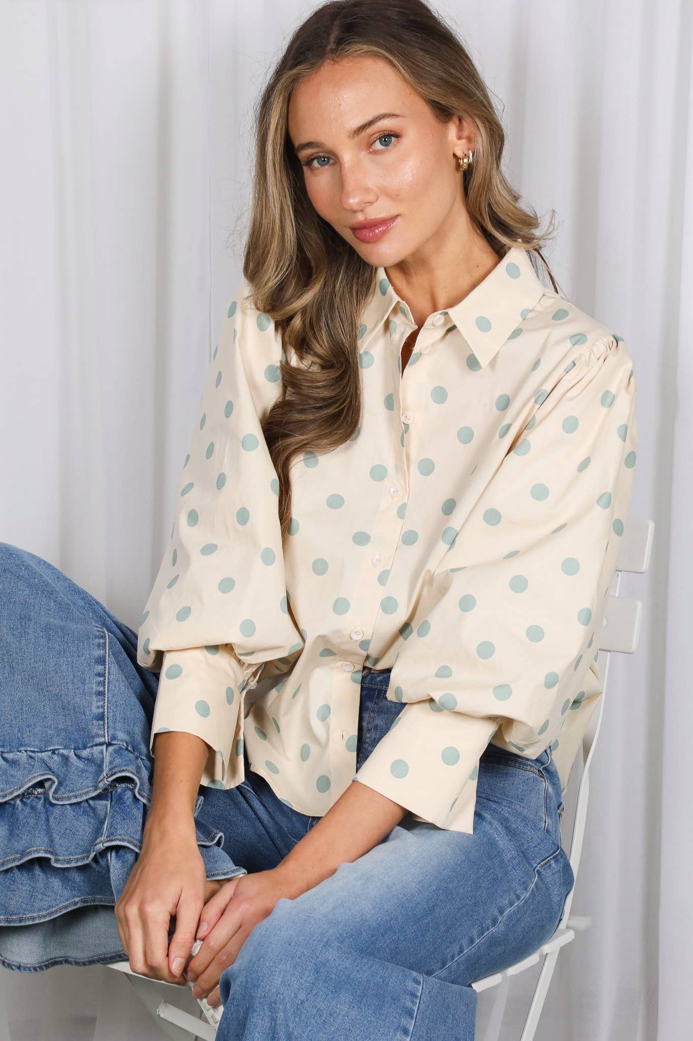 Playful Polka Dot Blouse