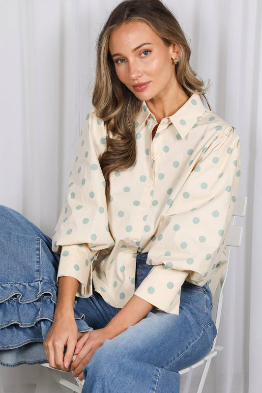 Playful Polka Dot Blouse