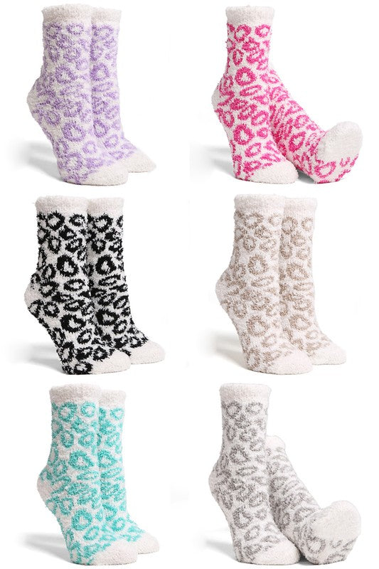 Cozy Leopard Socks