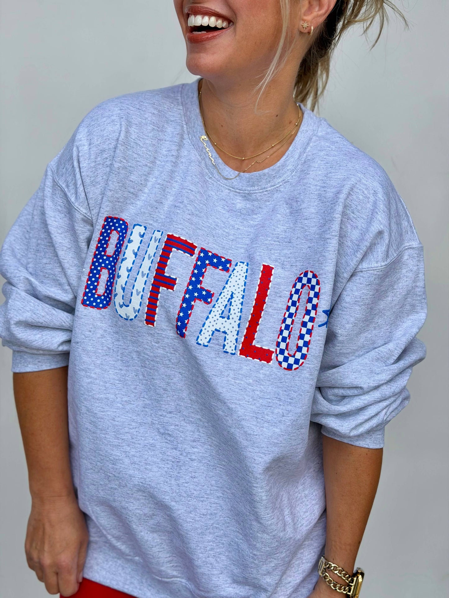Buffalo Patchwork Sweatshirt