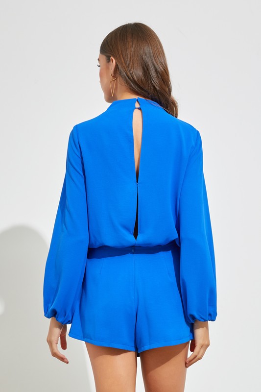 Hello There High Neck Romper