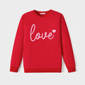 Valentine's Day Letter Long-sleeve Tops for Mommy and Me