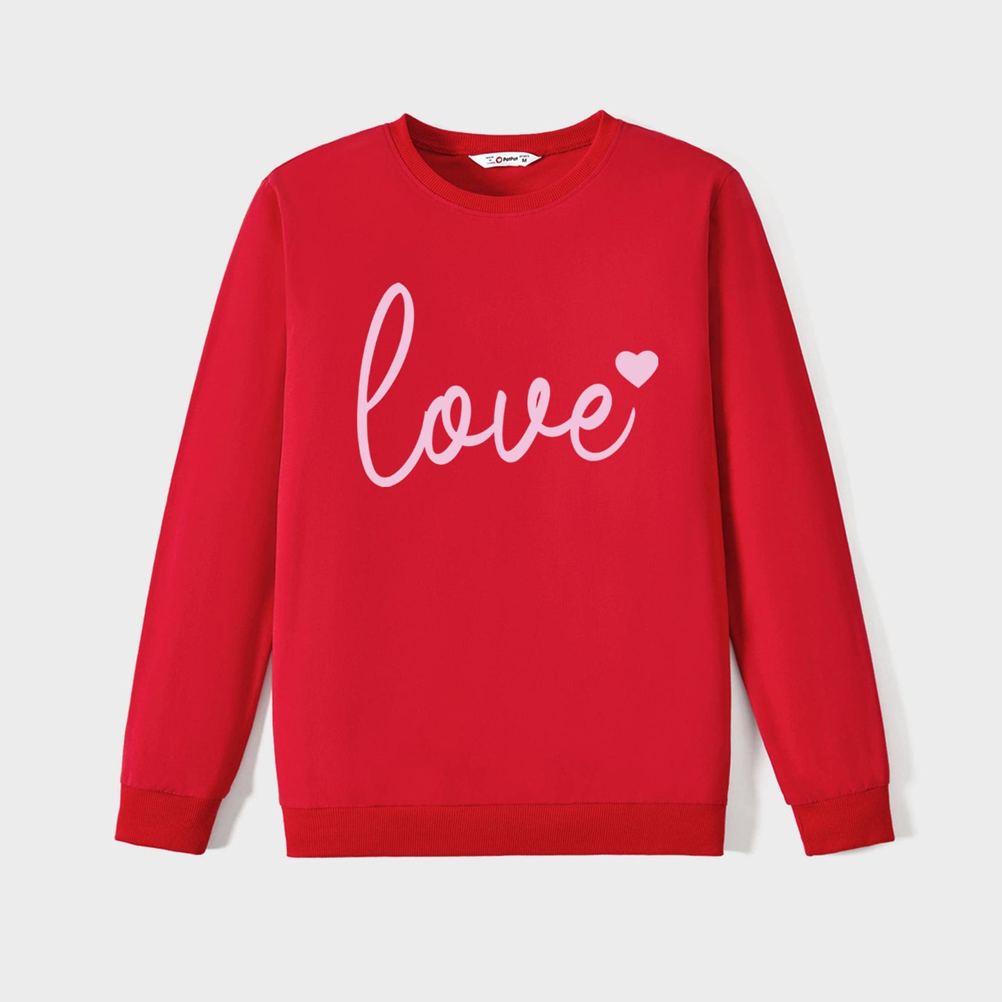 Valentine's Day Letter Long-sleeve Tops for Mommy and Me