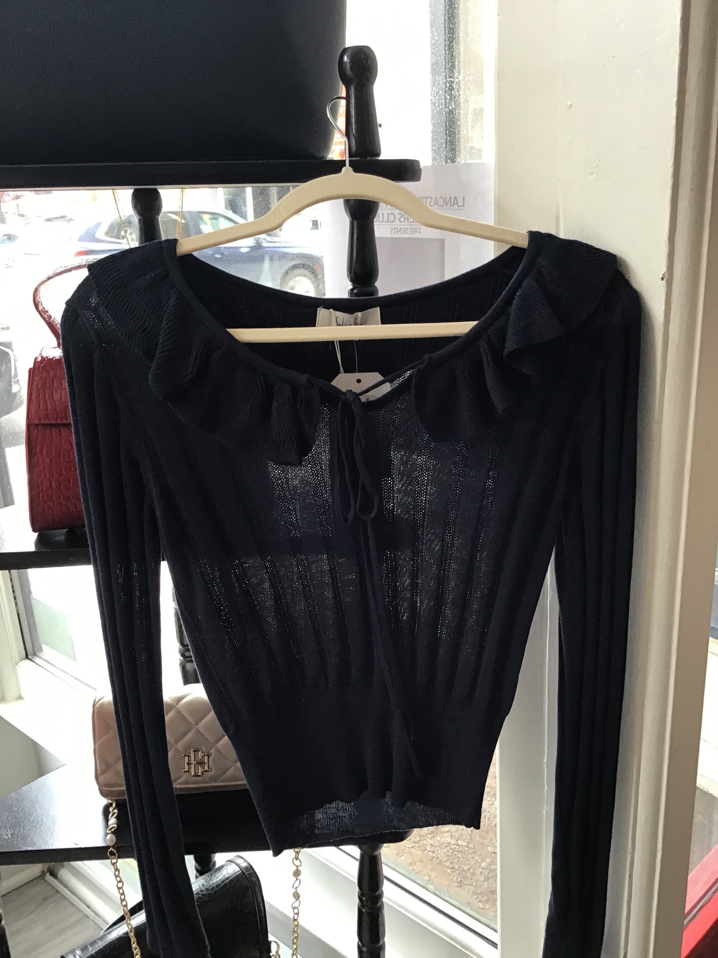 Maggie Ruffle Collar Sweater