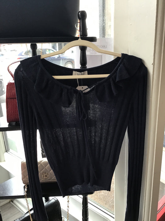 Maggie Ruffle Collar Sweater