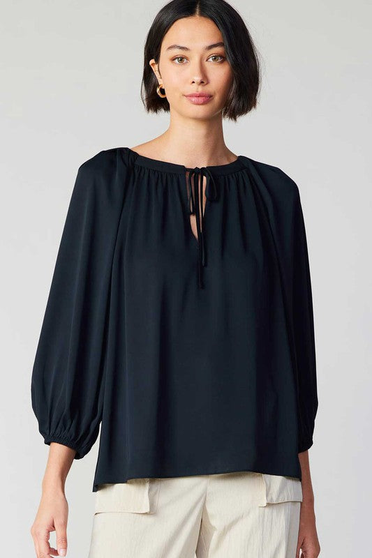 Subtle Split Neck Blouse