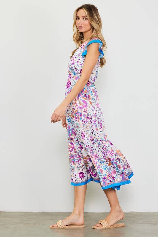 A Touch of Fleur Midi Dress