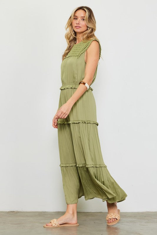 Sweet Pea Tiered Maxi Dress