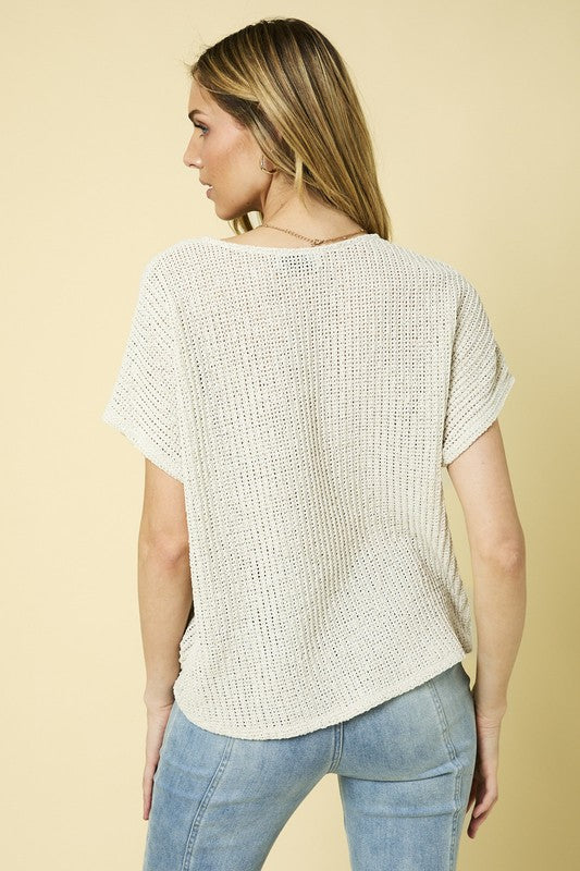 Twisted Texture Knit Top