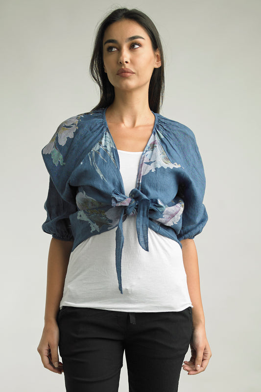 Perfectly Printed Linen Jacket