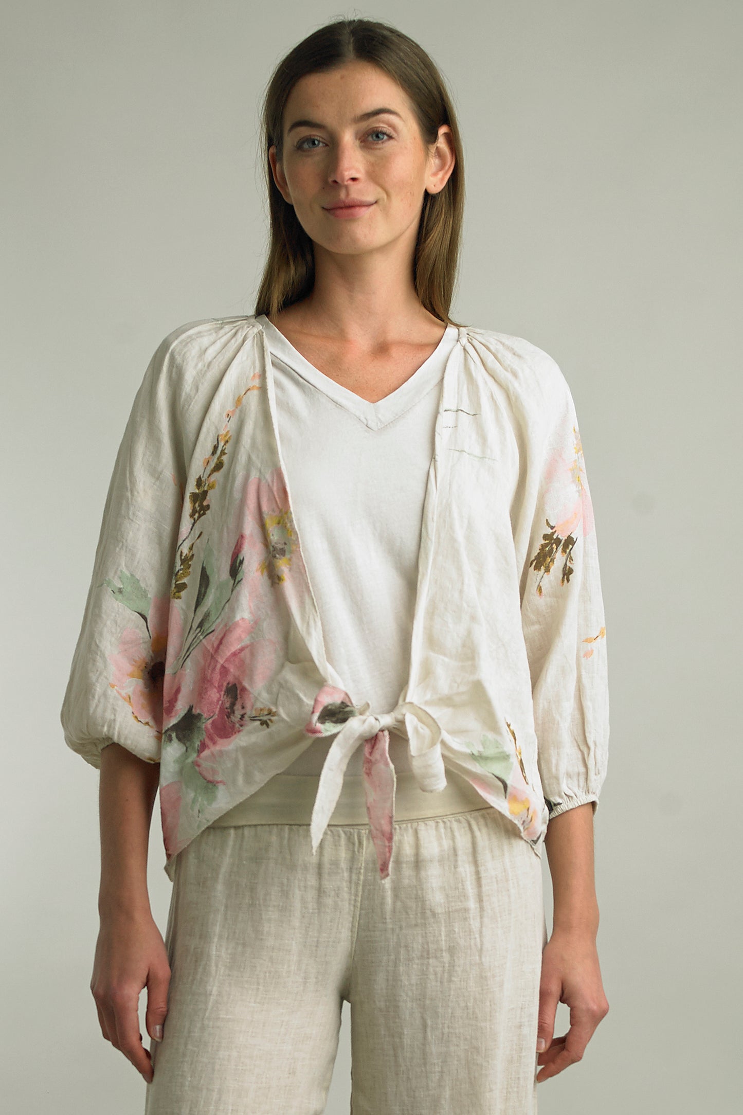 Perfectly Printed Linen Jacket
