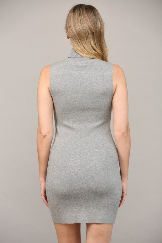 Shayna Sleeveless Mini Sweater Dress