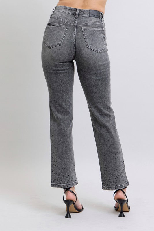 JB Rhinestone Straight Jean