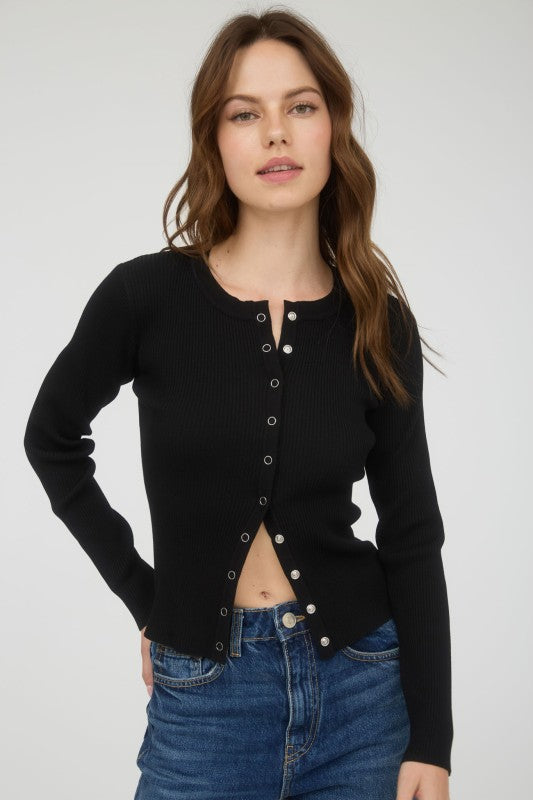 In A Snap Knit Top